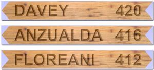 Directional arrow signs